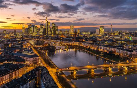 Skyline Frankfurt Am Main Foto And Bild Deutschland Europe Hessen