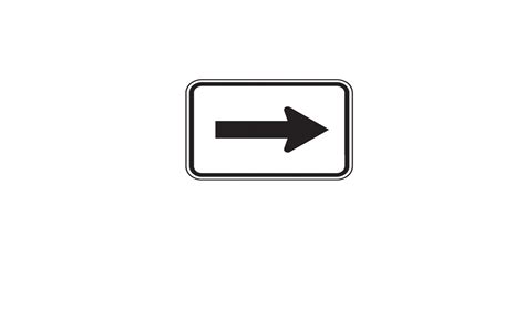 Straight Right Directional Arrow Sign M6 1 Traffic Safety Supply Company