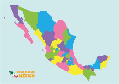 Mapas de México sin nombre Todo Mapas México