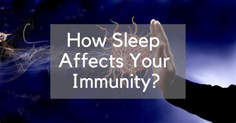 How Sleep Affects Your Immunity Counting Sheep Sleep Research