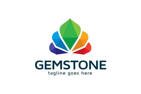 Gemstone Color Logo Template Branding And Logo Templates ~ Creative Market