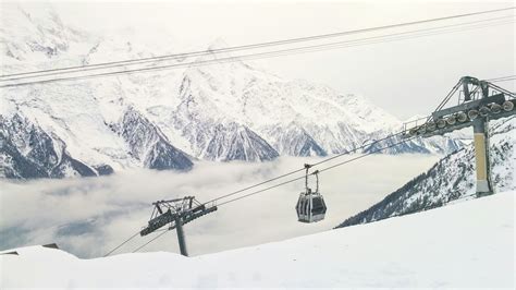 Transportation Overhead Cable Car Day Cable Chamonix Nature Environment No People