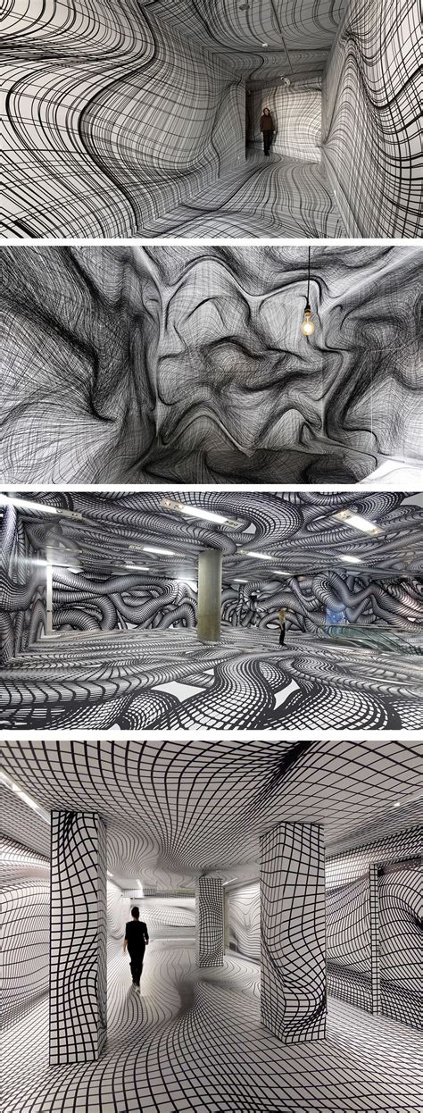 Vertigo Inducing Room Illusions By Peter Kogler — Colossal Illusion