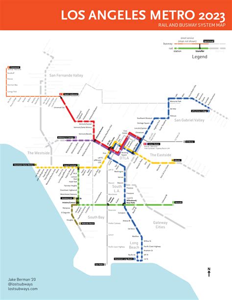 Los Angeles Metro 2023 Oc Diagram Rtransitdiagrams