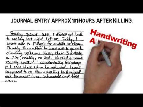 Jodi Arias Handwriting Analysis Excerpt By Deborah Dolen YouTube