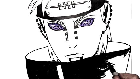 Ninja World How To Draw Pain In Naruto