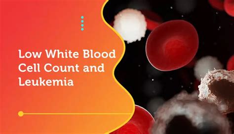 Low White Blood Cell Count And Leukemia Myleukemiateam