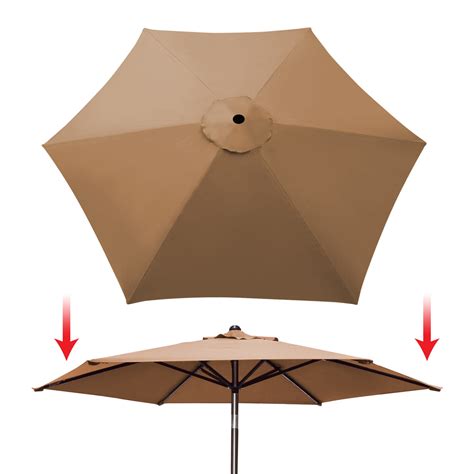 Sunrise 9ft 6 Ribs Outdoor Patio Umbrella Cover Canopy Replacement