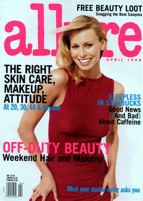 Allure Us April 1998 Niki Taylor Allure Magazine Cover Niki Taylor
