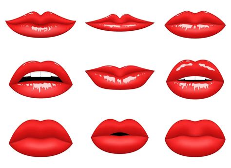 Red Woman Lips Vector Design Illustration Isolated On White Background 2099693 Vector Art At