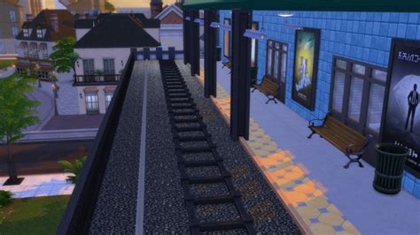 The Elevated Train And Shops By Snowhaze At Mod The Sims Sims 4 Updates