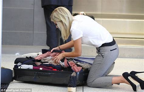 Mollie King Asked To Empty Over Packed Suitcase As The Saturdays Jet