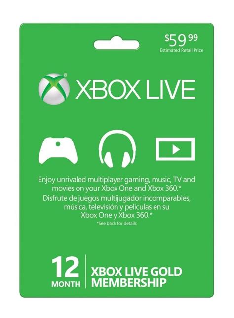 Xbox Live Gold 12 Month Membership Just 3999 Reg 5999 Gsff