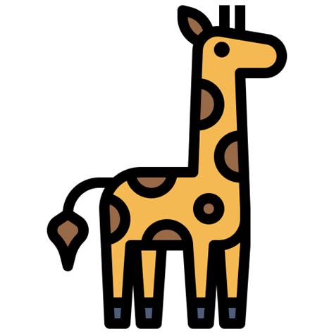 Giraffe Free Vector Icons Designed By Surang Cute Animal Drawings