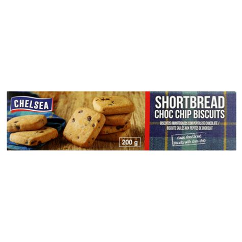 Chelsea Shortbread Choc Chip Biscuits 200g Biscuits Biscuits