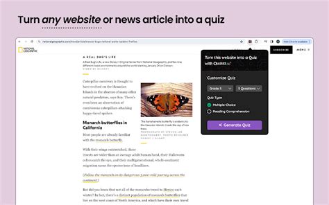 Quizizz Ai Turn Any Website Into A Quiz Chrome Web Store