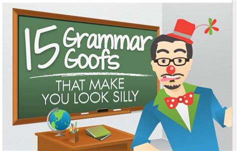 Grammar Gaffe Guides Blue Glass Grammar Infographic