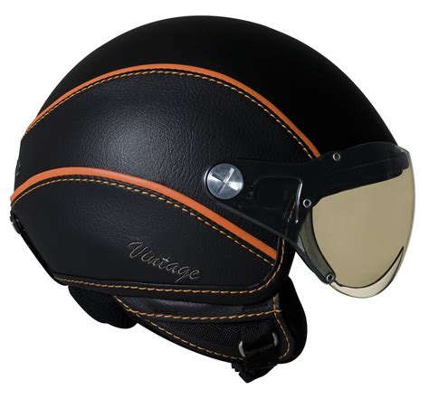 Nexx Vintage X60 Harley Touring Motorcycle Helmet Blackorange X Large