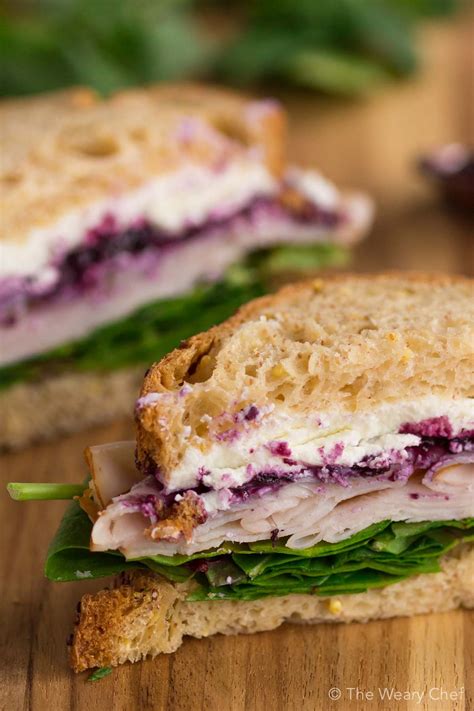 Turkey Sandwich With Goat Cheese And Jam The Weary Chef