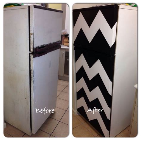 My Funky New Chalkboard Painted Fridge All You Need Is Chalkboard Paint White Paint And Clear