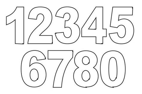 Plantillas Stencil Plantilla Número 7 Numero Para Imprimir Numeros