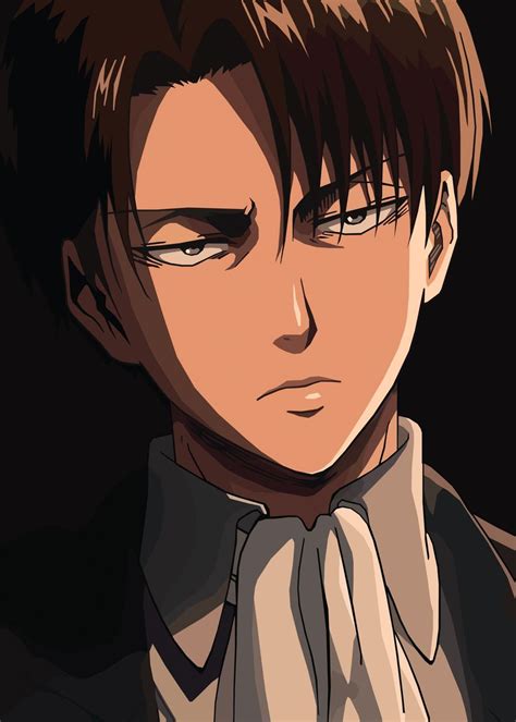 levi ackerman aot poster by qreative displate ataque a titán levi titanes anime