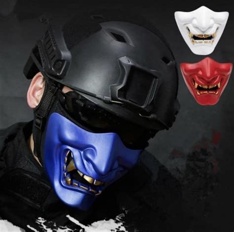 Half Face Oni Hannya Mask Best Price Kabuki Masks