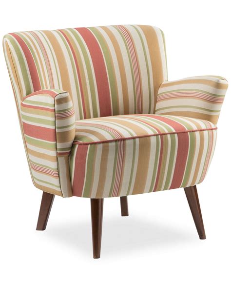 Carriage And Co Dasia Striped Fabric Accent Chair Quick Ship And Reviews