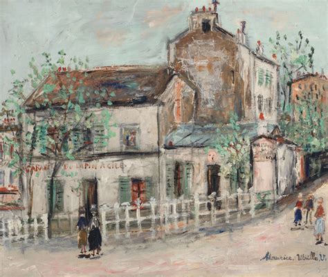 Maurice Utrillo 1883 1955 Cabaret Du Lapin Agile Signed Maurice