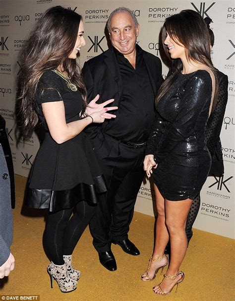 Kim Kardashian Swaps Fashion Tips With Sir Philip Green S Budding