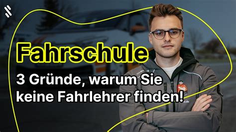 Fahrschulinhaber aufgepasst: Darum finden Sie keine Fahrlehrer! - YouTube