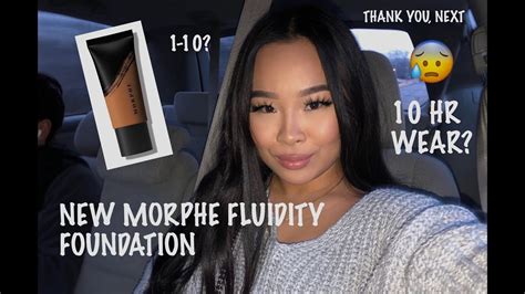 new morphe fluidity foundation review demo and wear test youtube
