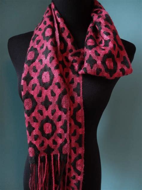 Handwoven Magical Shapes Silk Wool And Tencel Scarf Medallions