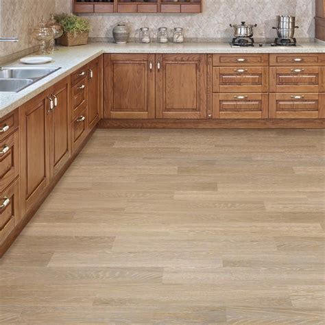 Vinyl Flooring For Kitchen With Oak Cabinets Kithuan