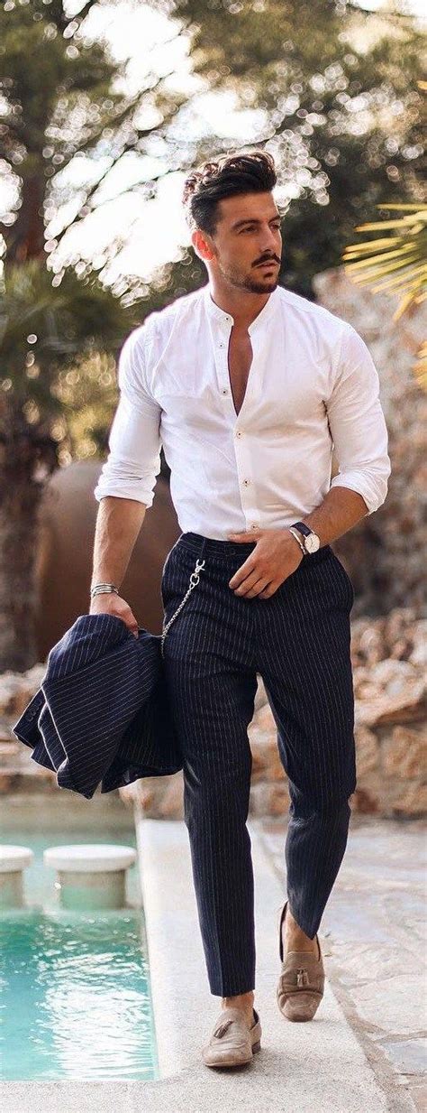 Next formal wear tailored fit 2 pce mens suit ch42s w34 l29 grey. 10 Ways To Master Tuck In Shirt Trend This Season | Tucked ...