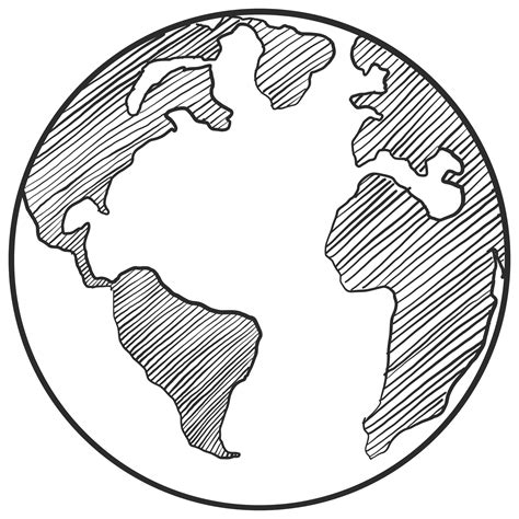 Earth Hand Drawn 13743907 Png