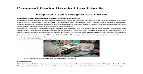 Topi proposal yang menggunakan bahasa yang mudah diterima investor. Contoh Proposal Pendirian Usaha Bengkel Bubut - Berbagi ...