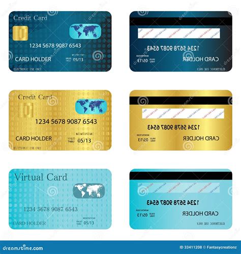 Real Visa Credit Card Front And Back