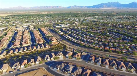 Drone Scenic Aerial View Of Green Valley Arizona Near Tucson Dji