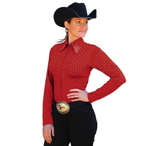 Cowgirl Royalty Ladies Sparkle Western Show Shirt Schneiders