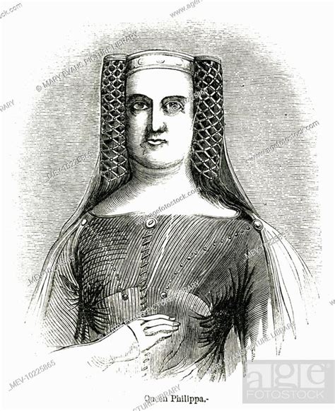 Philippa Of Hainault C1310 1369 Queen Of England As The Wife Of