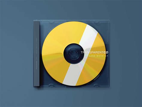 Download Free Transparent CD Case Mockup (PSD)