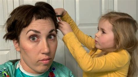 Mom Lets Her 4 Year Old Give Her A No Holds Barred Haircut Before She