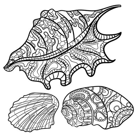 Cartoon Seashell Coloring Page Free Printable Coloring Pages For Kids