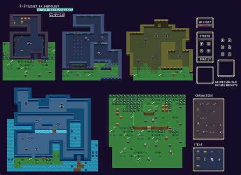 8x8 Tileset By Soundlust Games Design Game Level