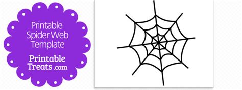 printable spider web template printable treatscom