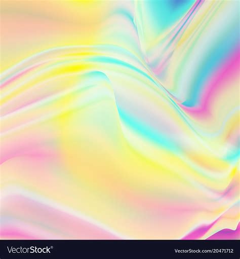 Holography Background Pastel Or Neon Color Vector Image