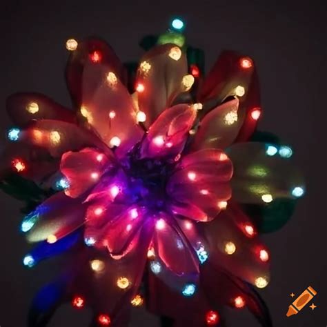 Festive Flower Shaped Christmas Lights