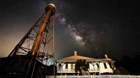 Sanibel Island Light With The Milky Way Rising Youtube