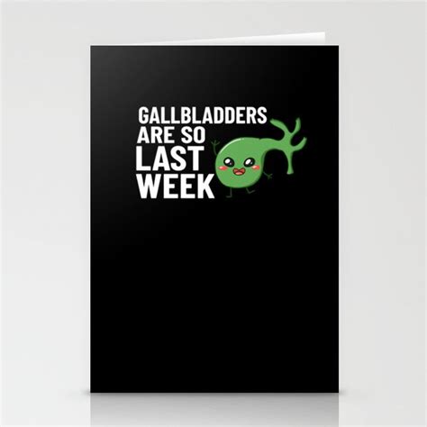 Gallbladder Removal Surgery Recovery Attack Stationery Cards By Brob